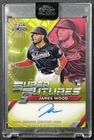 JAMES WOOD 2025 TOPPS CHROME BLACK SUPER FUTURES AUTO GOLD REFRACTOR RC 37/50