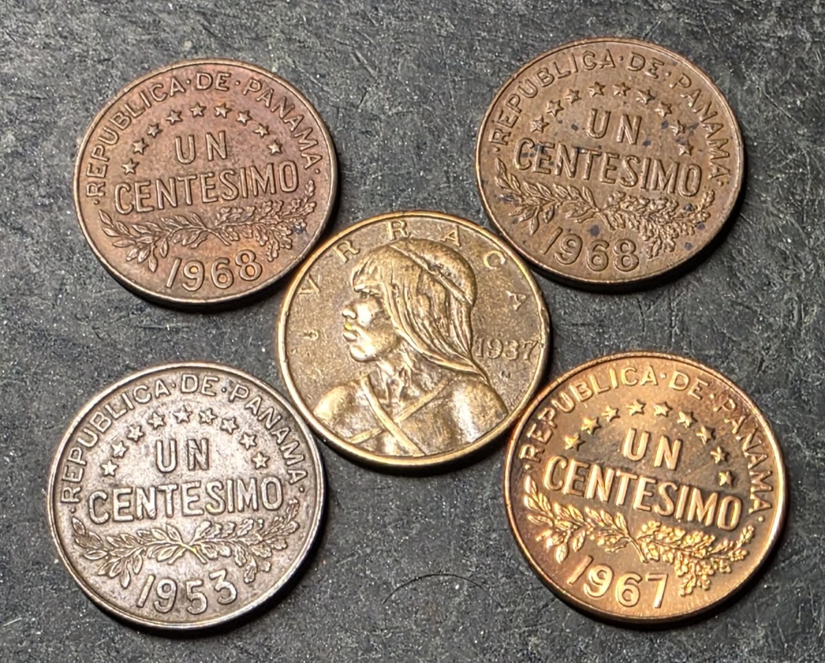 Bronze Panamanian Coins for sale | eBay