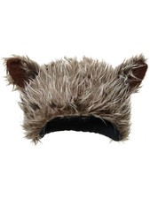 Adult Mens Womens Furry Wolf Hat Animal Costume Accessory
