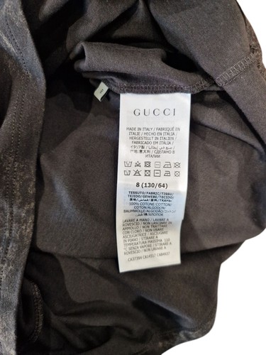 T-shirt Gucci Kids Size 4 Years Gucci Web GG Nwt Ghost Raindow New BNWT - Picture 4 of 5