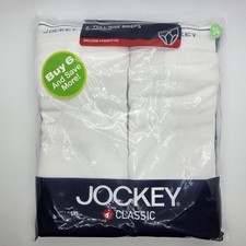 JOCKEY Exclusive Y-Front Fly Classic Full Rise Briefs 6 Pack Size 34 New