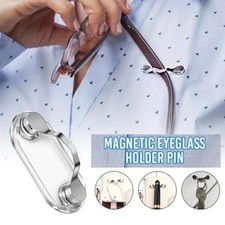 Magnetic Eye Glass Holder Spectacle Sunglasses Clip Badge Hang Magnet Hook Shirt
