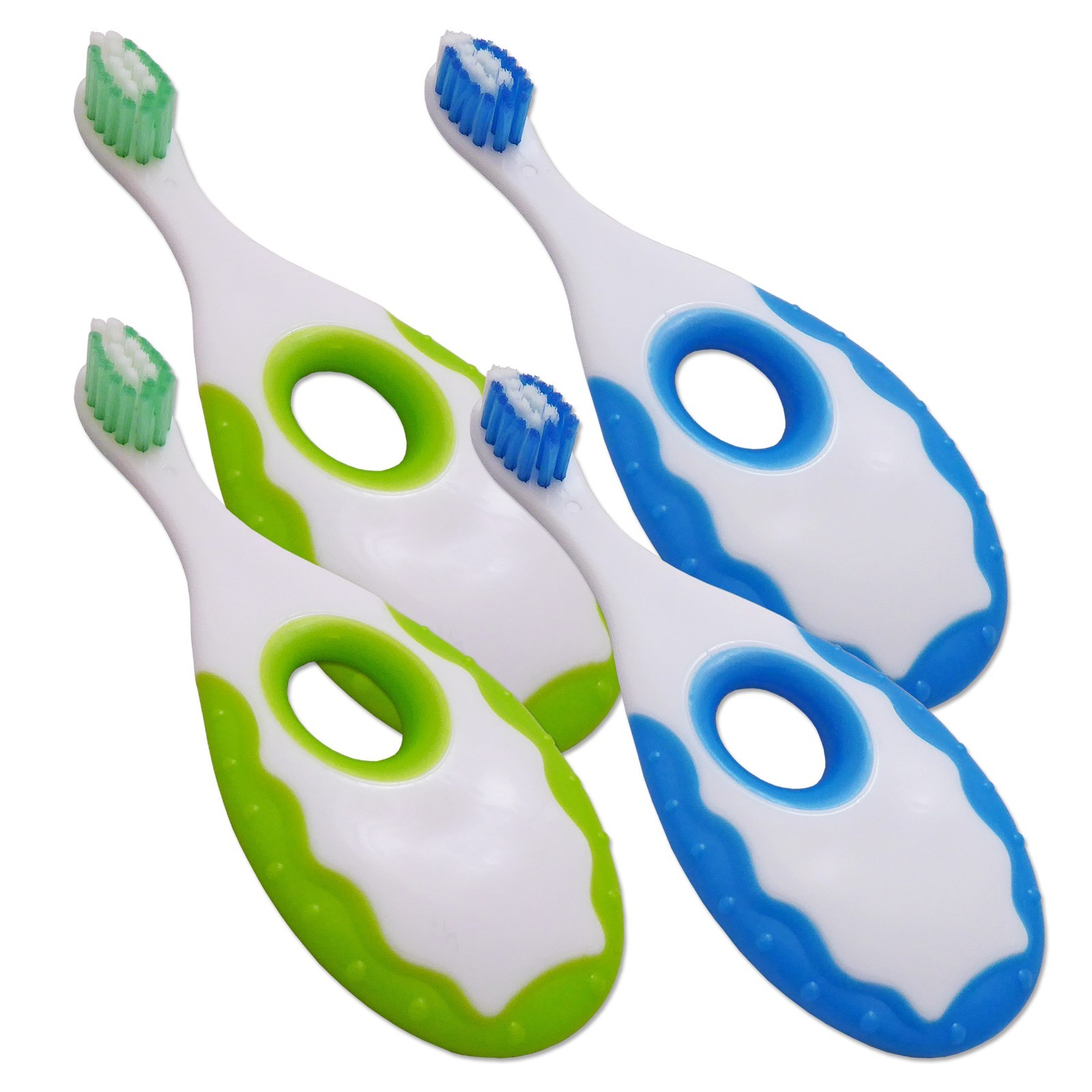 Baby & Toddler Toothbrush Kids Brush for Teething First Teeth Clean ~ Set of 4