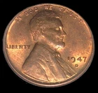 1947 D Lincoln Head Penny - AU