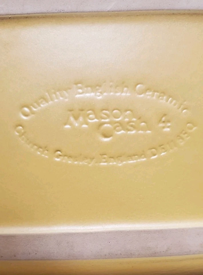 Plato para hornear rectangular de cerámica Mason Cash DS11 8EQ Enland 8x12 Foto 4 de 4