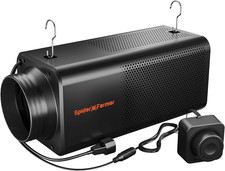 6 Inch Inline Fan with Carbon Filter, 2 in 1 Grow Tent Ventilation System, Duct