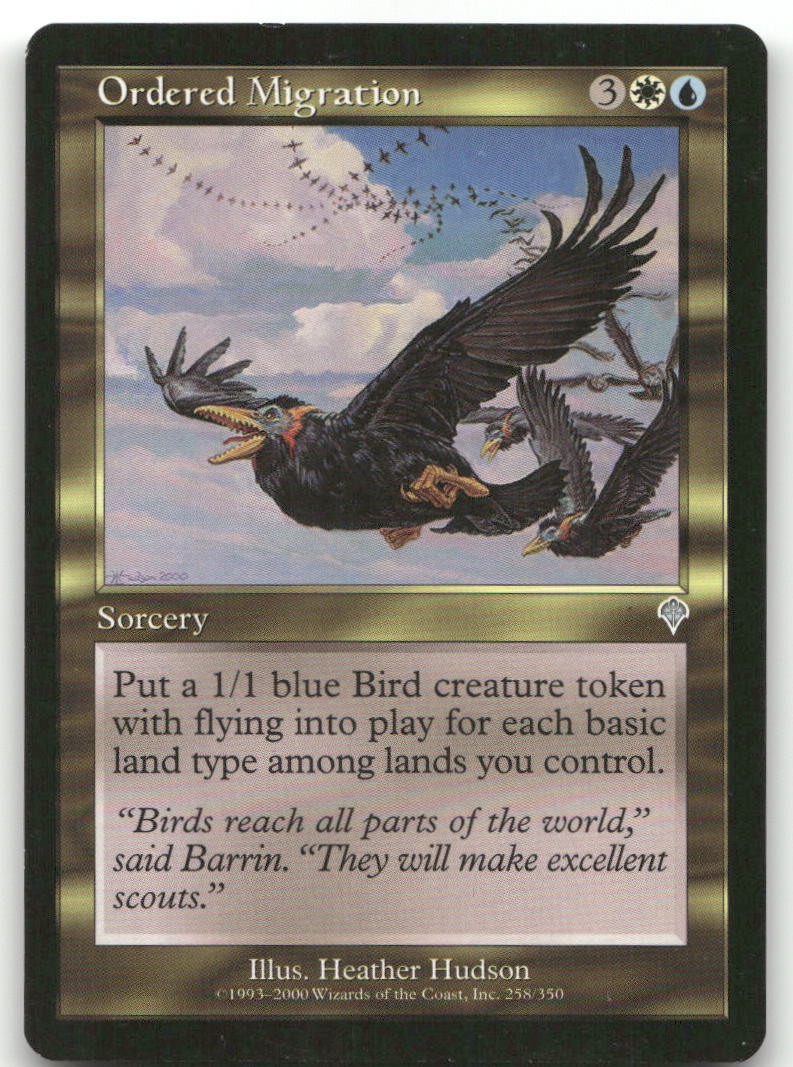 Ordered Migration #258 (HP) Invasion INV Magic MTG