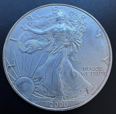 2000 American Silver Eagle Fine Silver Dollar Coin | eBay