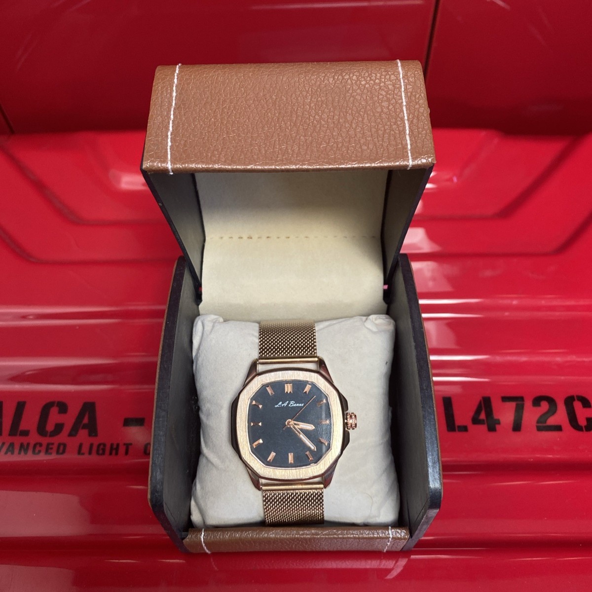 Brand New La Banus Octagon Men's Watch Yachtsman Rose Gold Metal