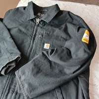 Carhartt Sherpa Lined Loose Fit Duck Jacket Ridge Coat Mens 3XL Black 0C4293-M