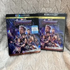 Avengers: Endgame (4k Ultra HD + Blu-ray + Digital, 2019) Marvel New With Slip