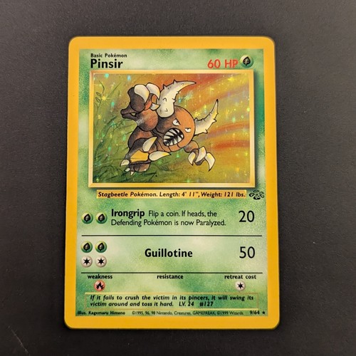 Pokémon TCG Pinsir Jungle 9/64 Holo Card - LP/MP