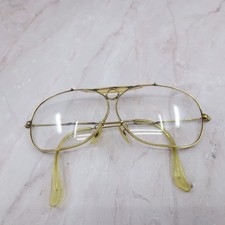Vintage B L Ray-Ban USA Gold Shooter Aviator Frames Bausch  Lomb Mens Eyewear