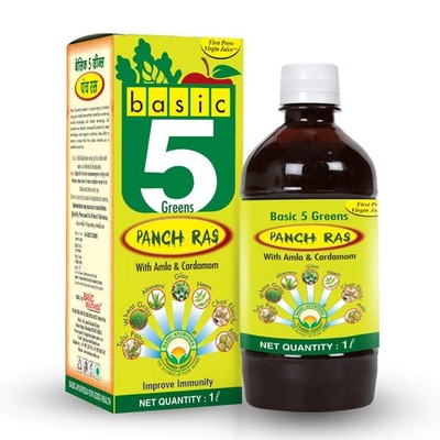 Basic Ayurveda 5 Kräuter Panch Ras Saft 1 Liter