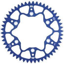 Couronne transmission 48 dents pour YAMAHA YZF WRF en alu bleu