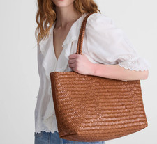 Madewell The Signature Woven Tote green