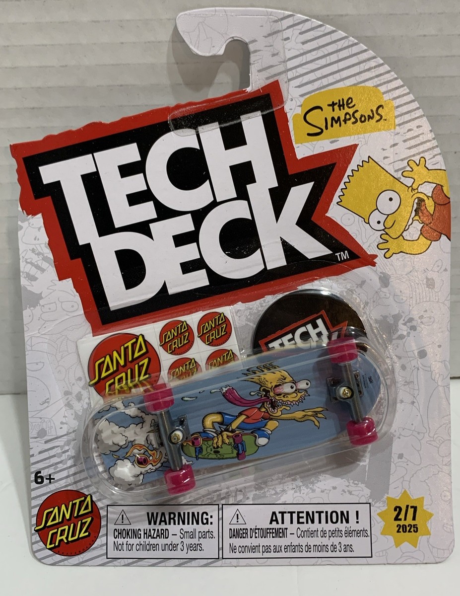 Tech Deck Santa Cruz BART SIMPSON SLASHER 2/7 2025 The Simpsons | eBay