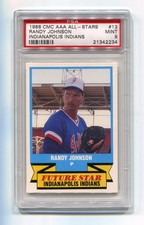 1988 CMC / TCMA AAA All-Stars Indianapolis 13 Randy Johnson PSA 9 Mint Rookie RC