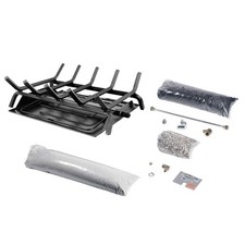 Rasmussen See-Through Custom Embers Pan Burner and Grate Kit, Propane, 18.375in.