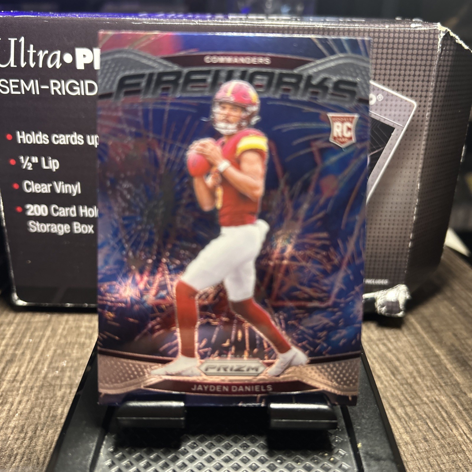 2024 Panini Prizm - Fireworks Jayden Daniels #24 Silver Prizm (RC)