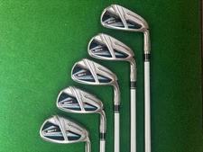 Women TaylorMade SIM MAX Iron Set 7-9 PwSw 5pc TM40 graphite Flex ladies used