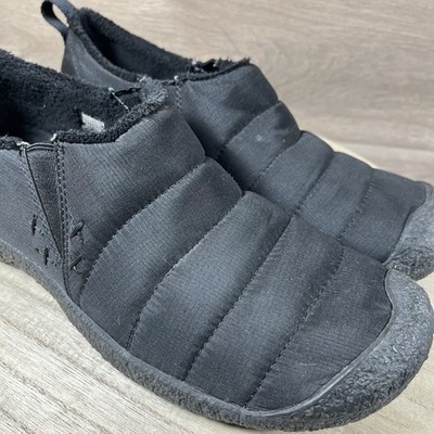 Keen Howser II Black Quilted Slip On Fleece Lined Shoes Mens  display picture 2