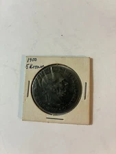 Austria 1900 SILVER 5 Corona ** BEAUTIFUL Franz Joseph I Double EAGLE Coin
