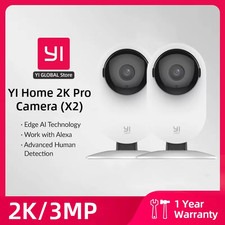 YI Pro 2K Wifi Home Camera 2/4Pcs Kit 3MP with Night Vision IP Security Protecti