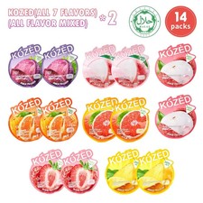 Kozed Peelable Gummy Candy Variety Pack 7 Flavor 2EACH 2.65 oz