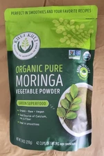 Kuli Kuli Organic Moringa Powder Superfood 7.4 Ounce Nutrient Rich Greens