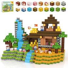 100 Piece Magnetic Building Blocks Set Farm Theme STEM Educational Toy for Kids