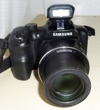 Samsung WB Series Black WB1100F 16.2MP Digital Camera, Wi-Fi, Strap cable