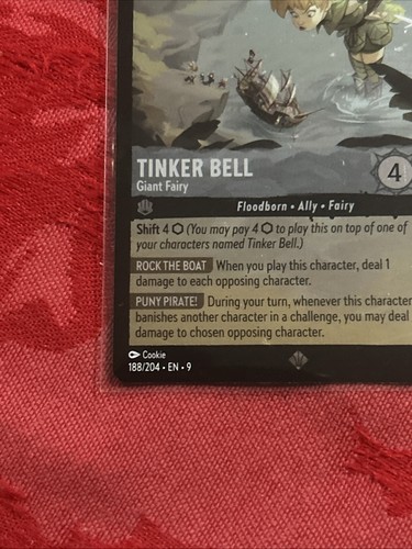 FOIL Disney Lorcana Fabled - Tinker Bell - Giant Fairy - Super Rare 188/204 FOIL - Picture 4 of 7