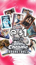 #033 - B1- 5X TOPPS CHROME NBA BLASTER BOXES RANDOM TEAM @ $1 ( 5 BOXES)