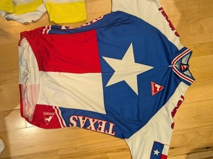 Road Bike Gravel Bike Cycling Shirts Mens  medium Texas & Yellow Medium 