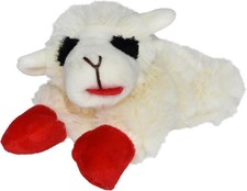 Multipet Lamb Chop Dog Plush Toy - Squeaky Toy for All Dogs - Extra Soft Plush -