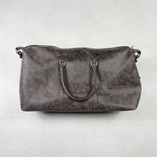 Mulberry Sac de voyage week-end cuir marron bandoulière zip poignées rivets