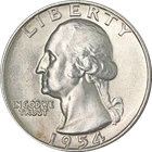 1954-D Washington Quarter - Choice