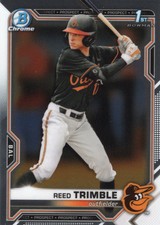 2021 Bowman Chrome Draft #BDC-144 Reed Trimble 1st Baltimore Orioles