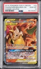 2019 POKEMON SUN & MOON COSMIC ECLIPSE #22 CHARIZARD & BRAIXEN GX PSA 10
