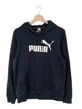 PUMA Felpa con cappuccio Donna Tuta da ginnastica Taglia IT 44 nero stile casual