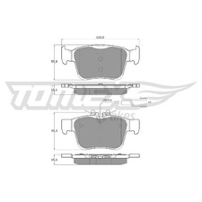 Satz Bremsbeläge Bremsklötze hinten für Alfa Romeo Giulia 952 Stelvio | 24003