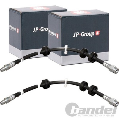 2X JP GROUP BREMSSCHLAUCH 412mm VORNE passend für ALFA 145 146 155 GTV SPIDER FI
