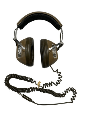 Vintage Koss K-6 Stereo Over Ear Headphones Coiled Cable Brown Electronics