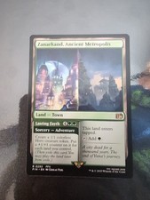 MTG -Zanarkand, Ancient Metropolis Town - Final Fantasy MISPRINT RARITY STAMP