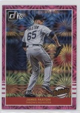 2019 Panini Donruss Highlights Pink Firework James Paxton #H4 0c6