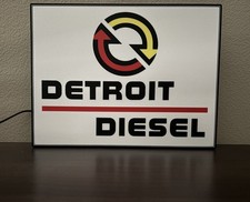 Lighted Detroit Diesel Sign
