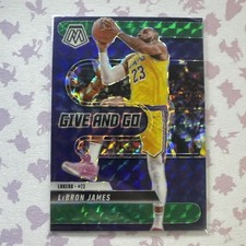 2024 Panini Mosaic Basketball Give and Go #1 (Green Mosaic)  LeBRON JAMES