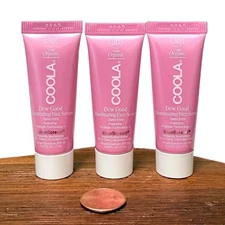 Coola Dew Good Illuminating Serum SPF 30 BlueScreen MINI 0.24oz x3, 0.72oz TOTAL