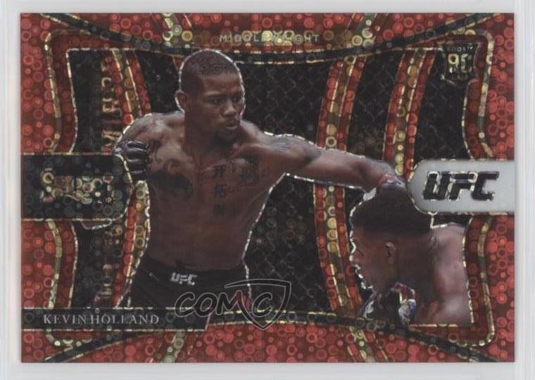 2021 Select UFC Premier Level Red Disco Prizm /199 Kevin Holland Rookie RC ux8